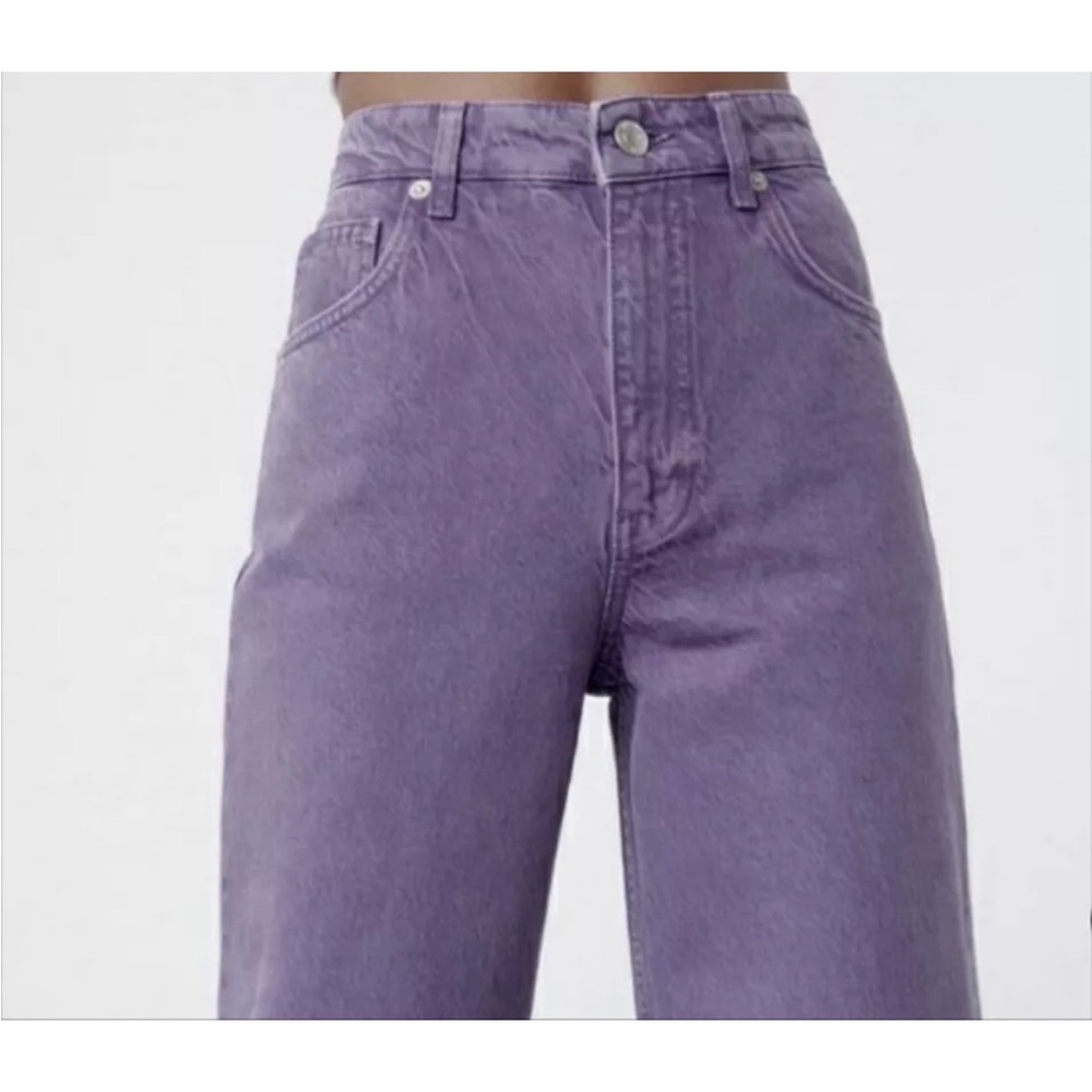 ZARA lavender / purple High Rise / Wide Legs Sz 34